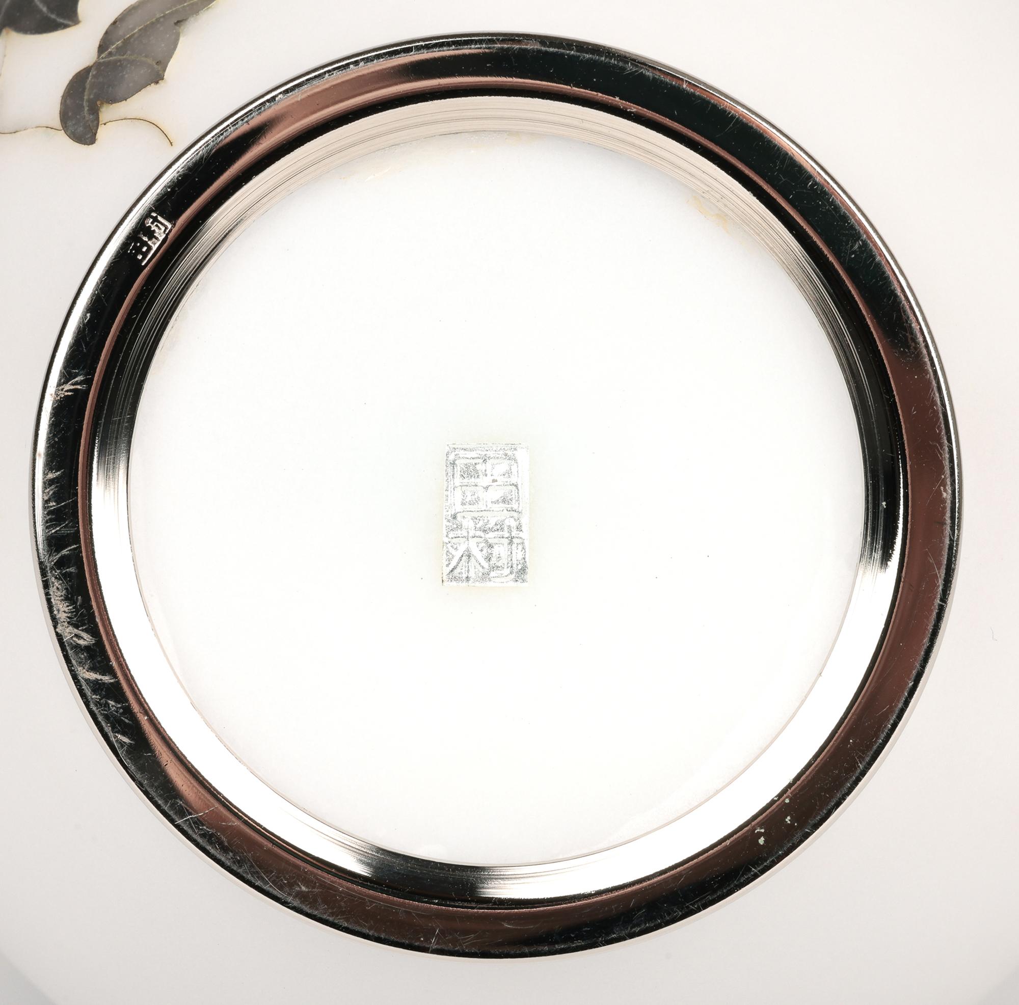 Cloisonné Eccezionale vaso giapponese in argento con smalto cloisonne satinato in vendita