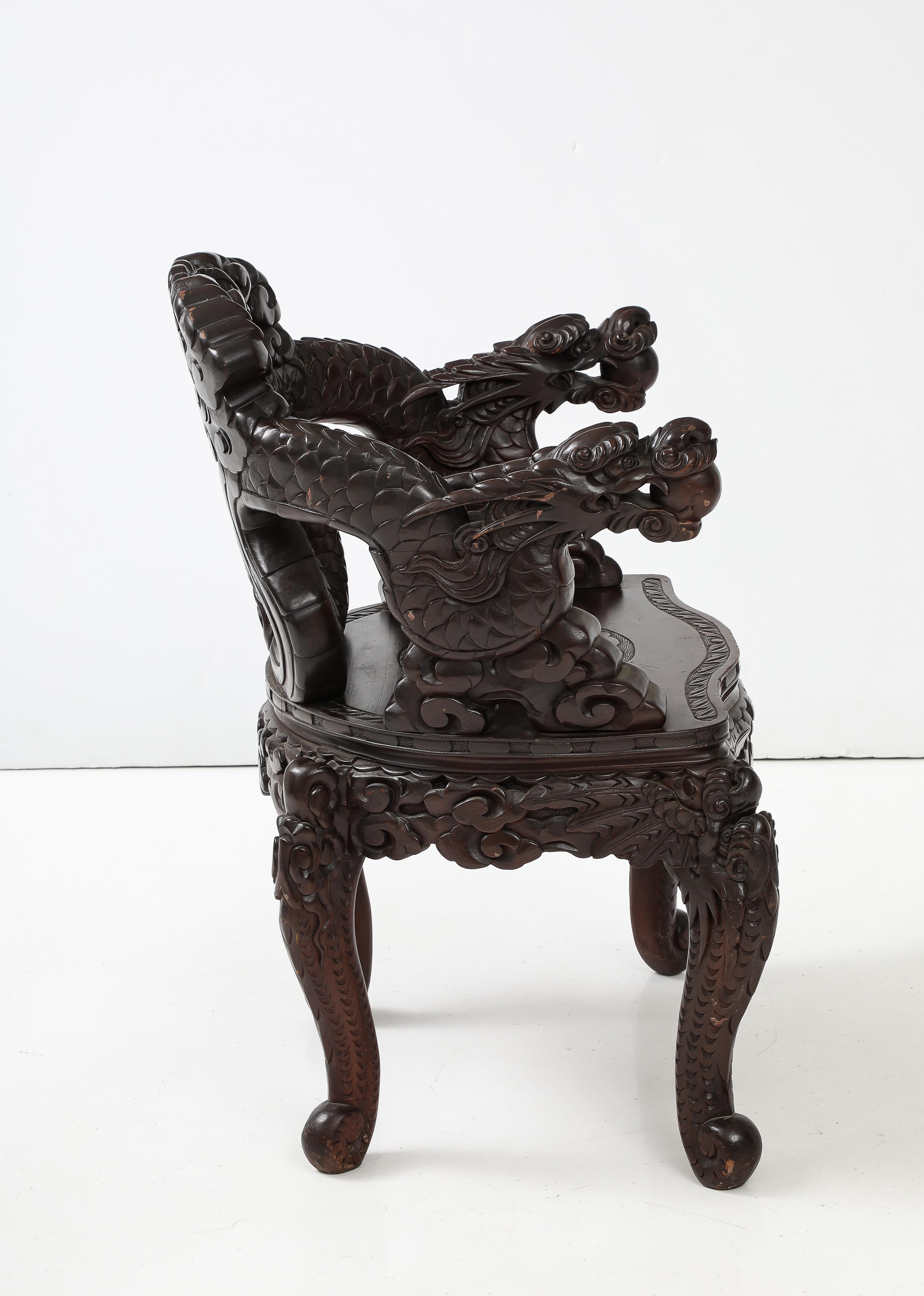 antique dragon chair