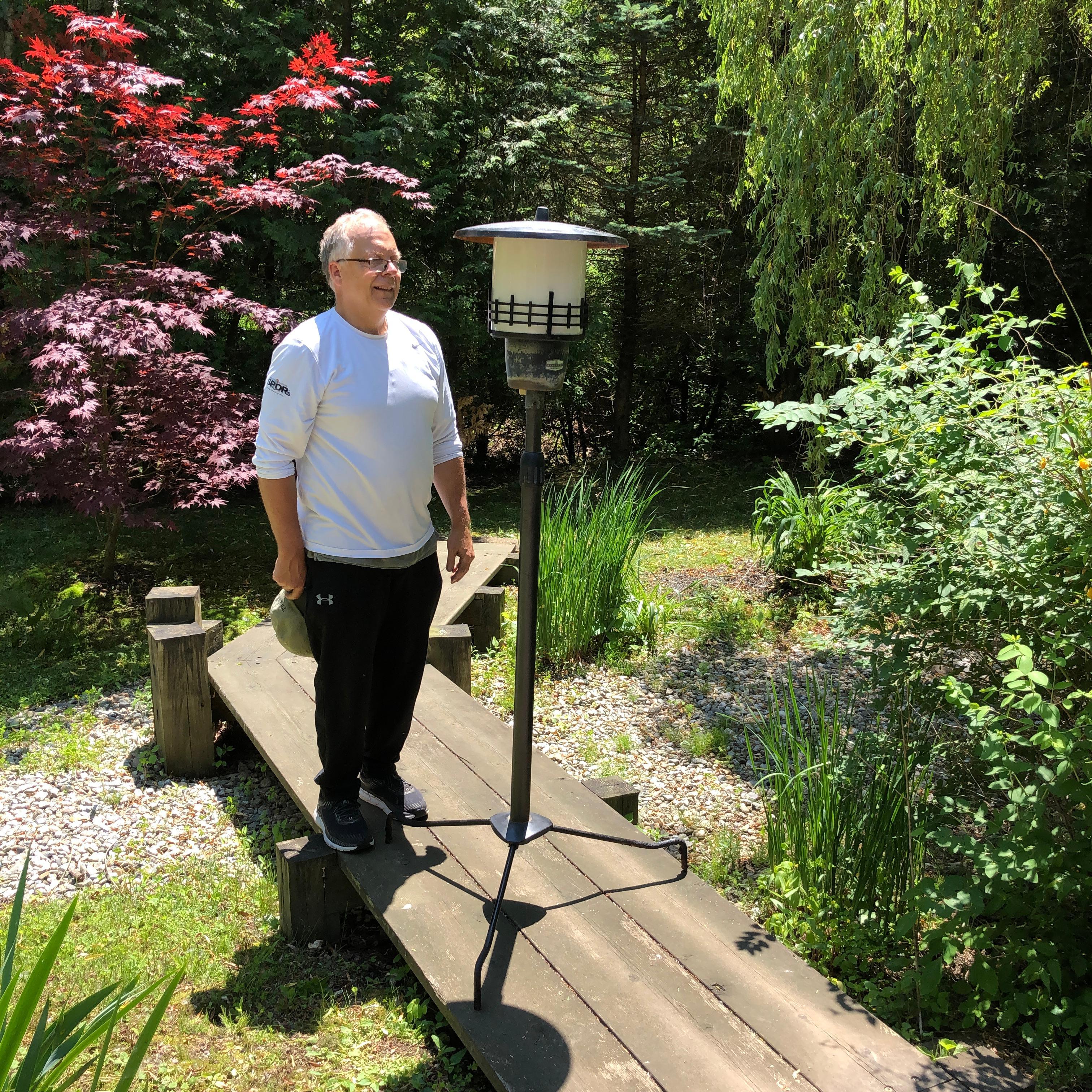 Rare Garden Find from Our Recent Japanese Acquisitions Travels

In the manner of Frank Lloyd Wright and the Prairie School. 

Japan, a handsome and tall Mid-Century Modern bronze metal garden lamp. This 69