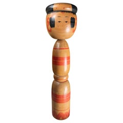 Vintage Japanese Extraordinary Tall 26 Inch Kokeshi Doll