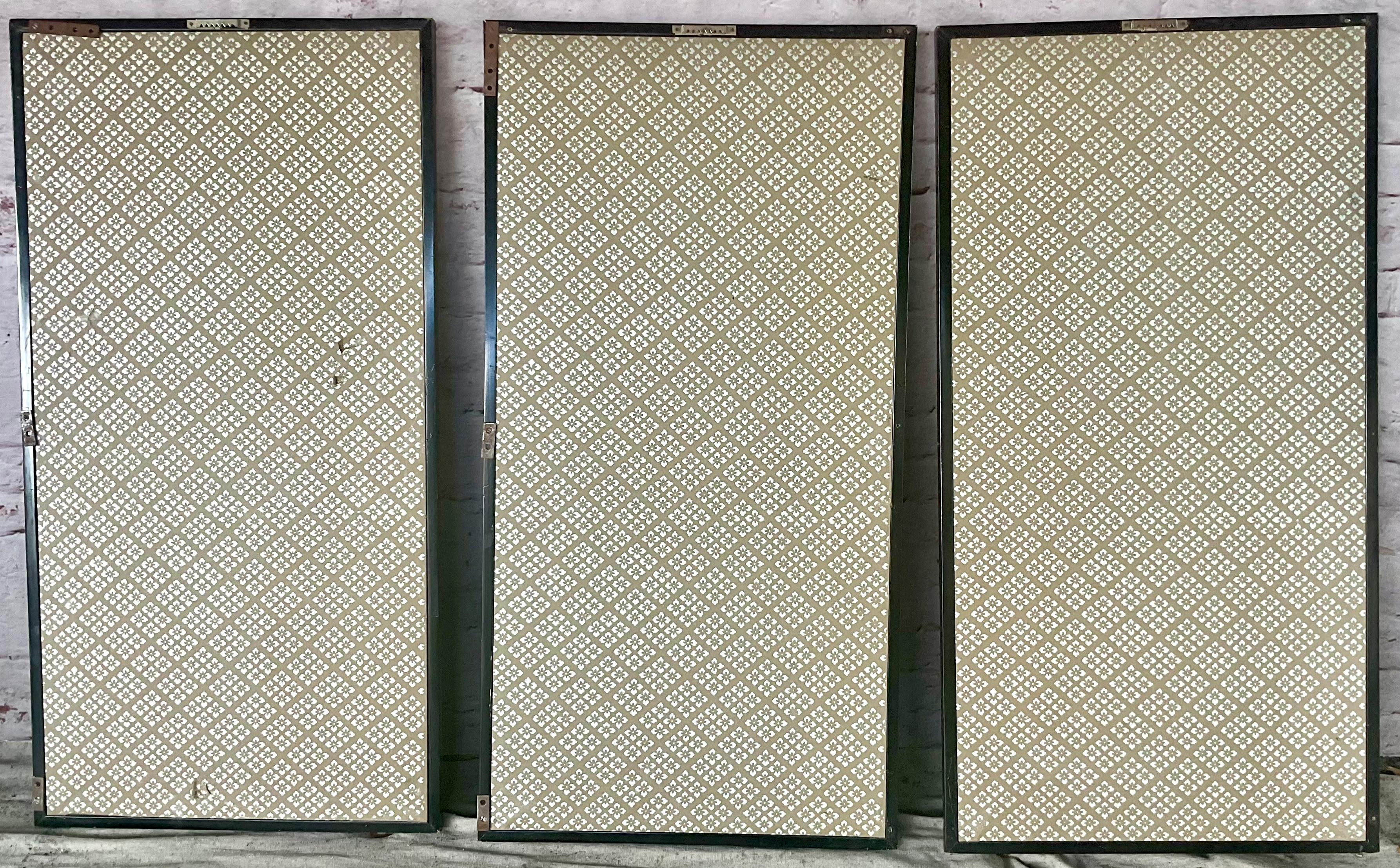 Paint Japanese Falconry Watercolor Panels, Set of Three For Sale