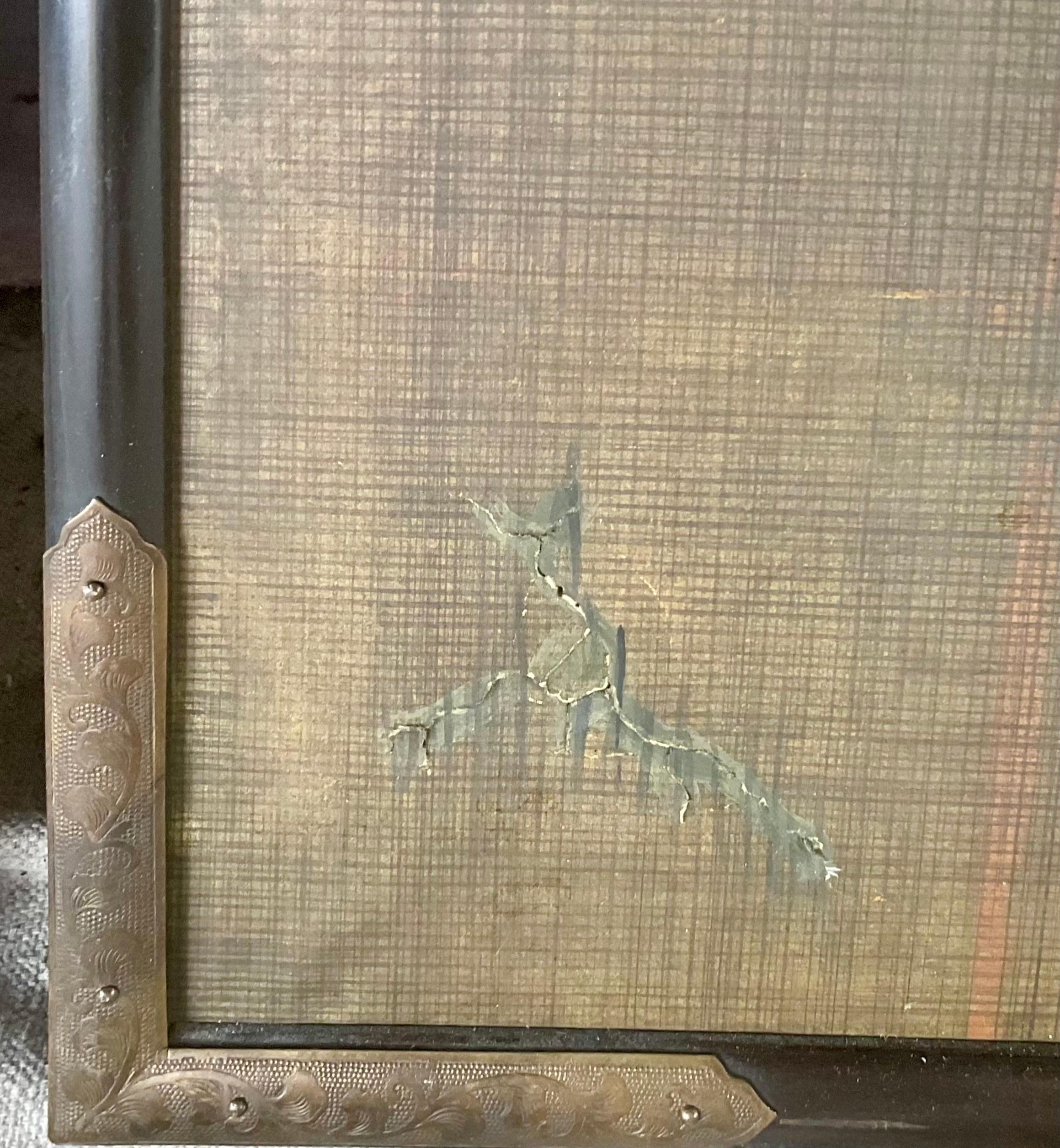 Japanese Falconry Watercolor Panels, Set of Three For Sale 2