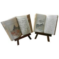 Japanese Famous Kyoto Guide Books Complete Antique 1895 Set Two Guide Books