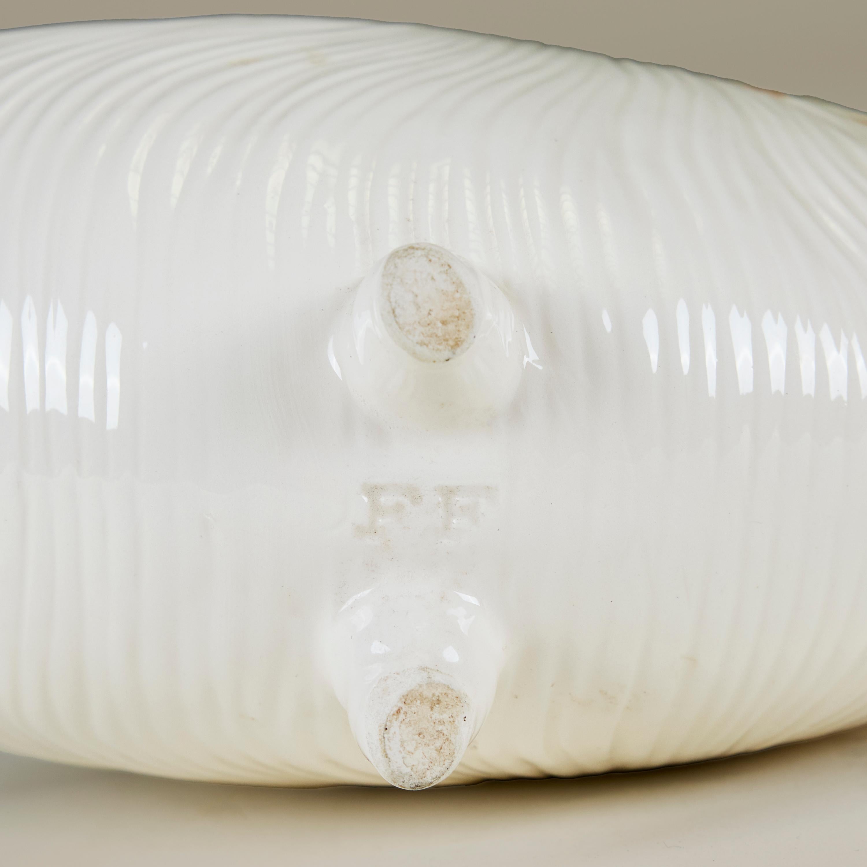 Fioriera giapponese in ceramica dipinta a mano Nautilus di Fitz and Floyd 1980 in vendita 1