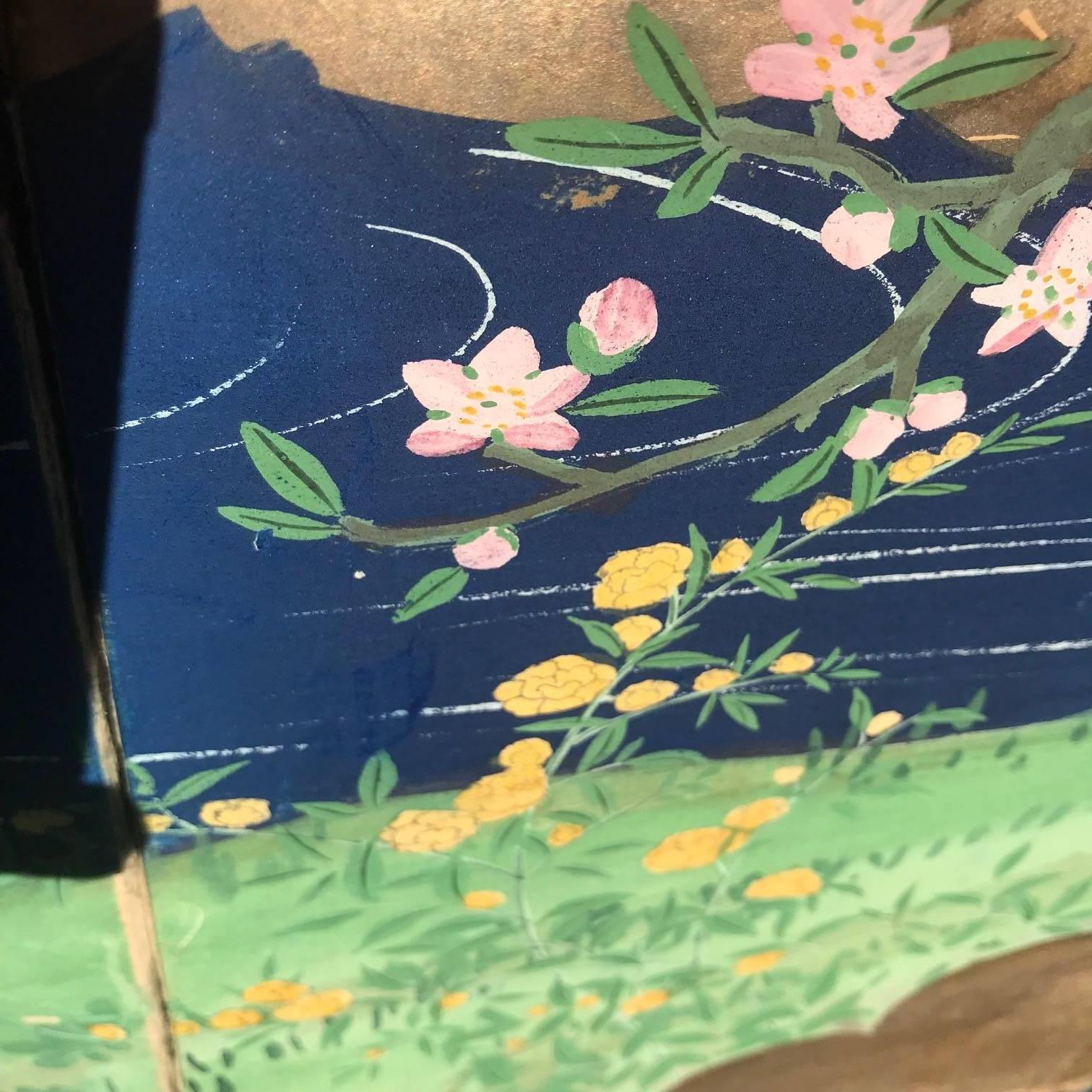 Japanese Fine Antique Blue and Gold 