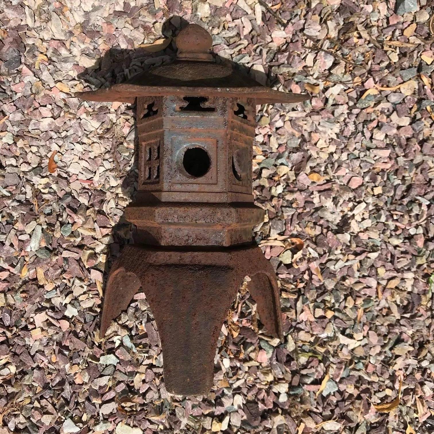 20th Century Japanese Fine Antique Diminutive Tea Garden Lantern, Rare Size