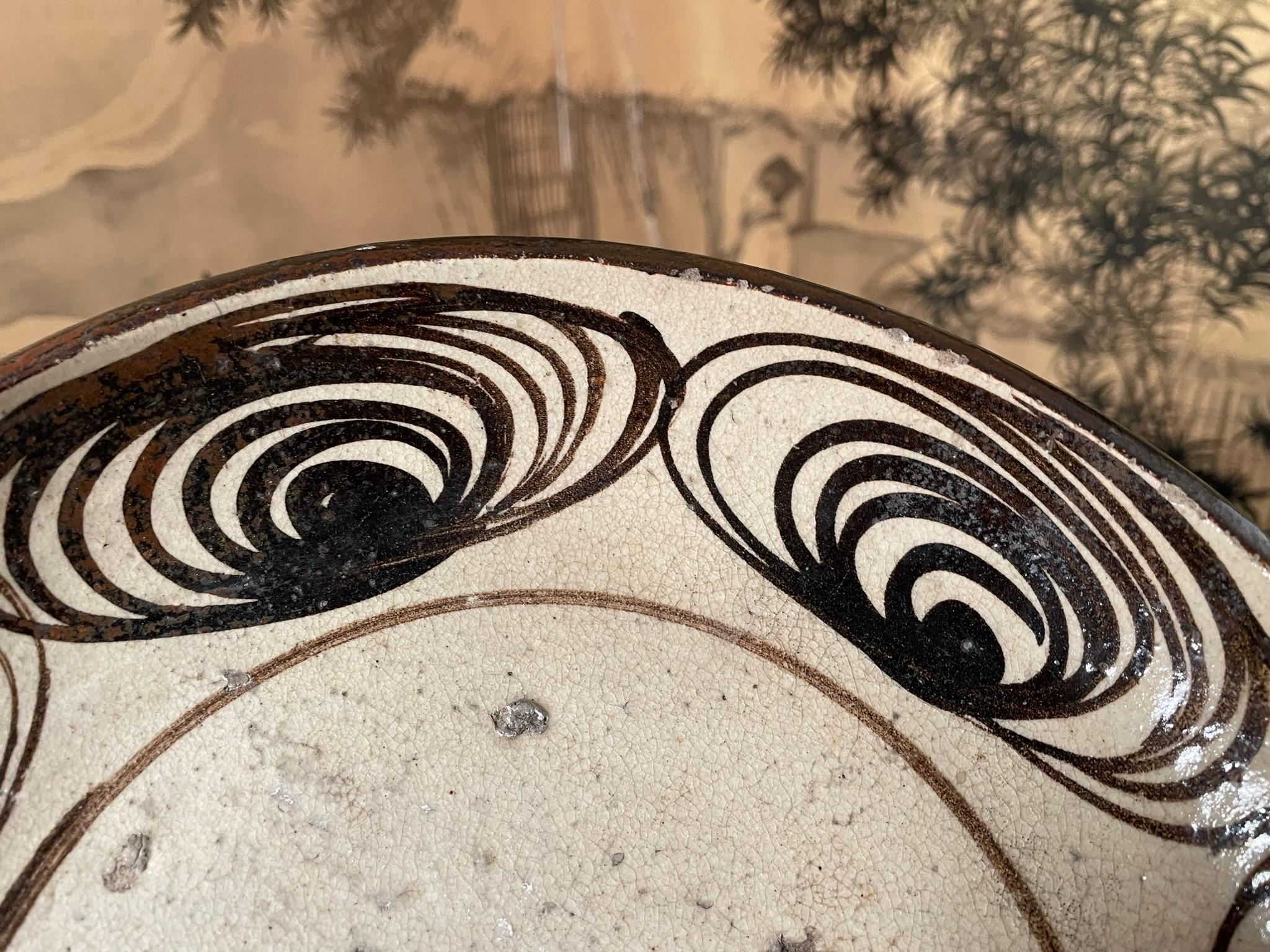 Japanese Fine Antique Horse Eye Plate, 19th Century In Good Condition In South Burlington, VT