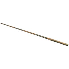 Japanese Fine Antique Samurai Horse Riding Crop, Mother Pearl, Bronze Finishes