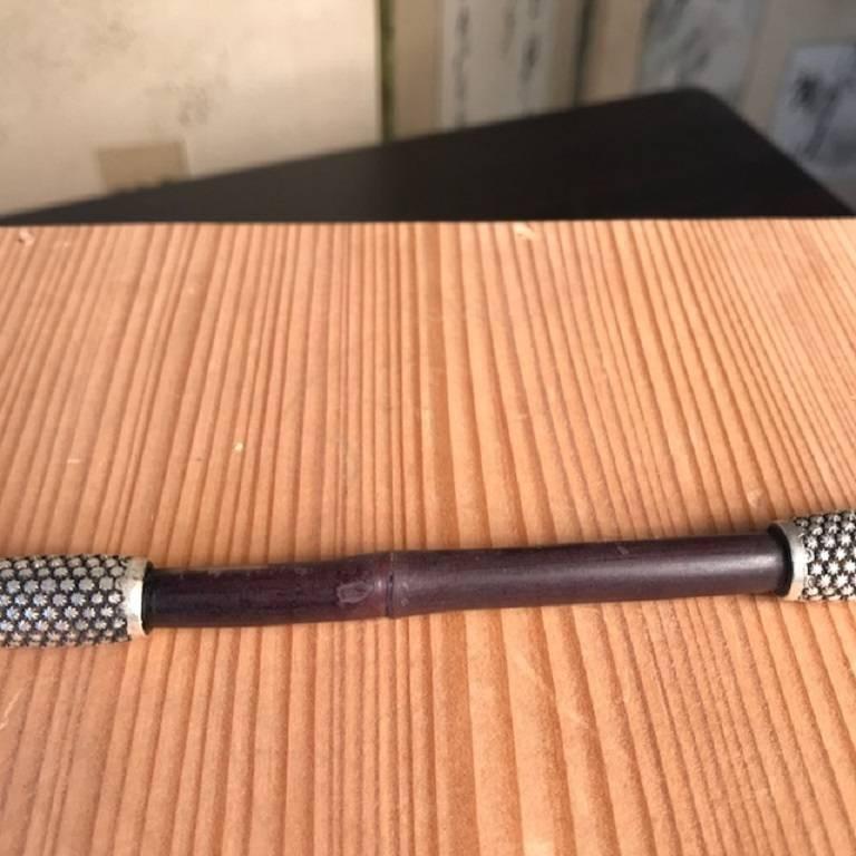 Late 19th Century Japanese Fine Antique Silver Pipe Kiseru Rare find from Kyoto