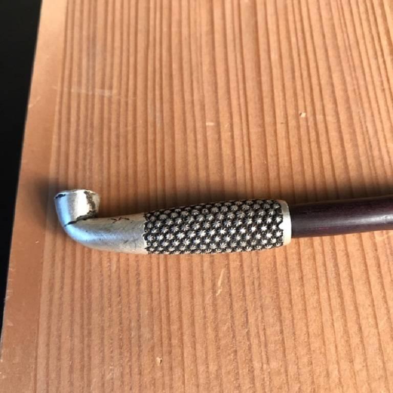 Japanese Fine Antique Silver Pipe Kiseru Rare find from Kyoto 2