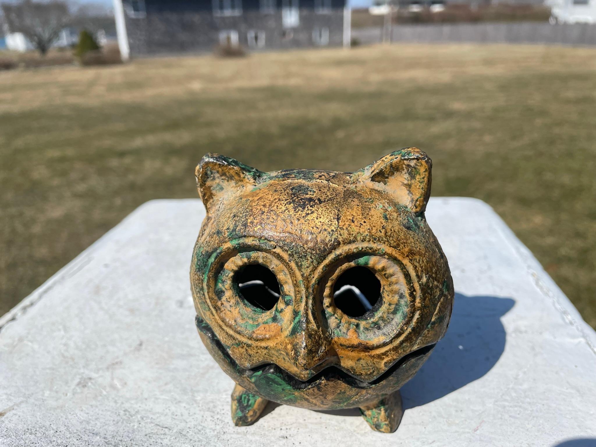 ceramic owl lantern