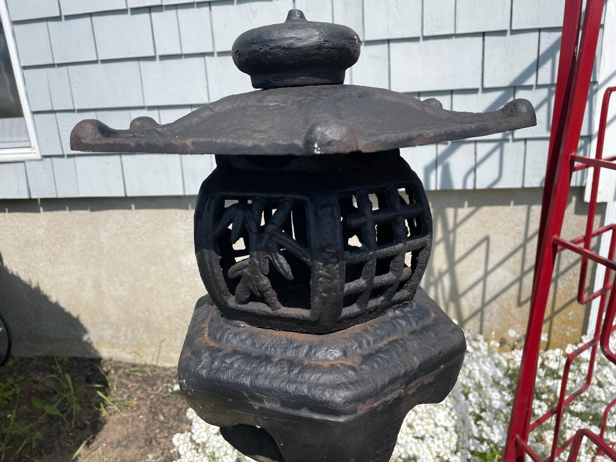 Japanese Fine Massive Old Garden Tree Lantern 7