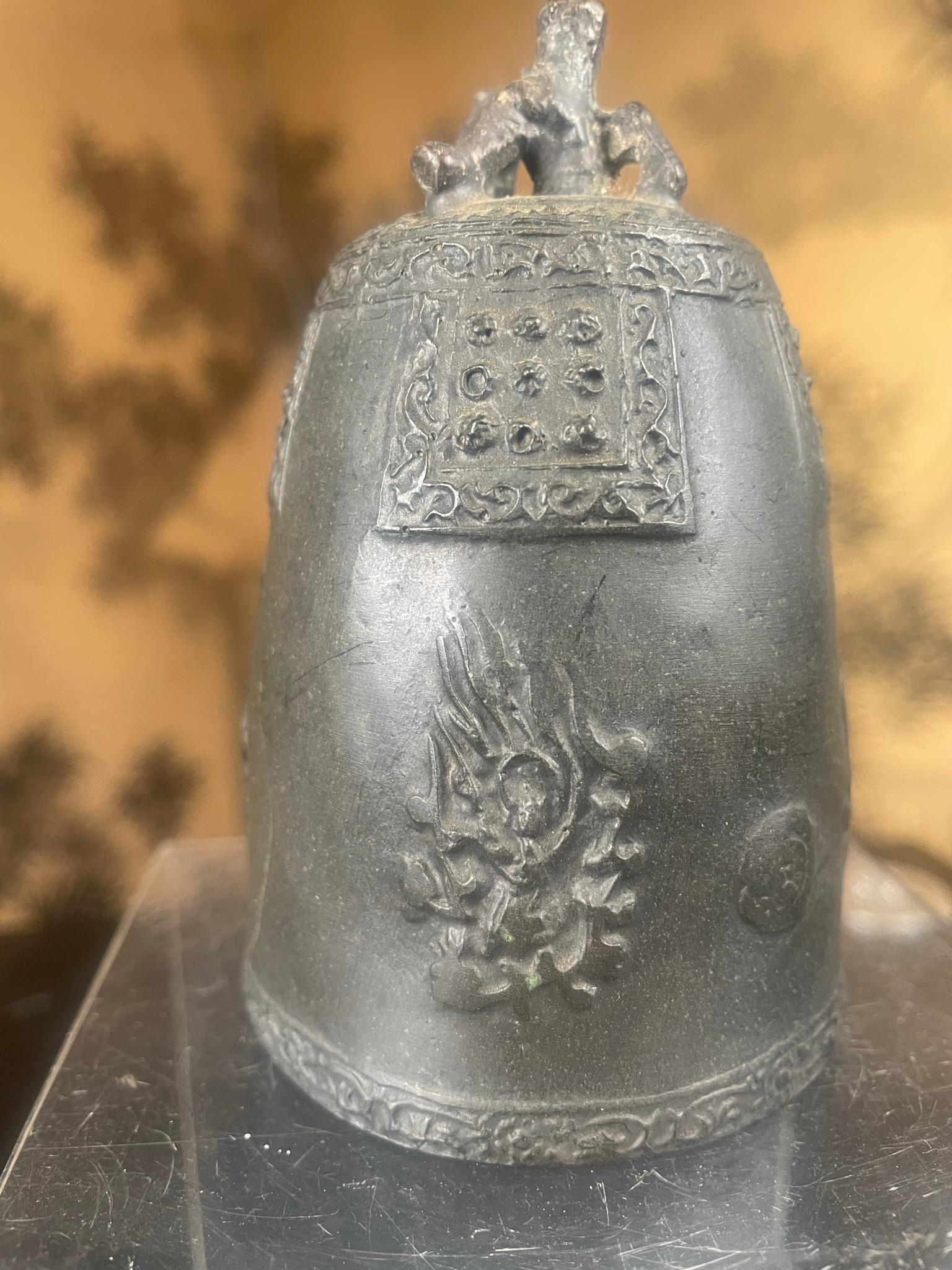 Japanese Hand Cast Temple Bell Resonates Pleasing Sound 2