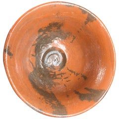 Japanese Fine  "WABI SABI"   Raku Tea Bowl, Hand-Built and Hand Glazed