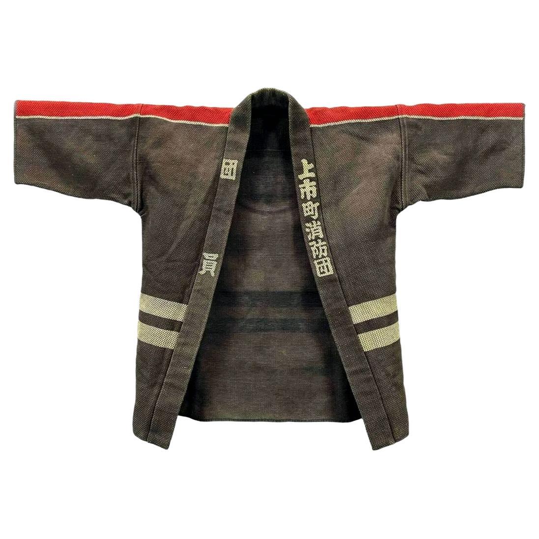 Japanese Fireman's Coat Hikeshi-Banten Showa Period For Sale