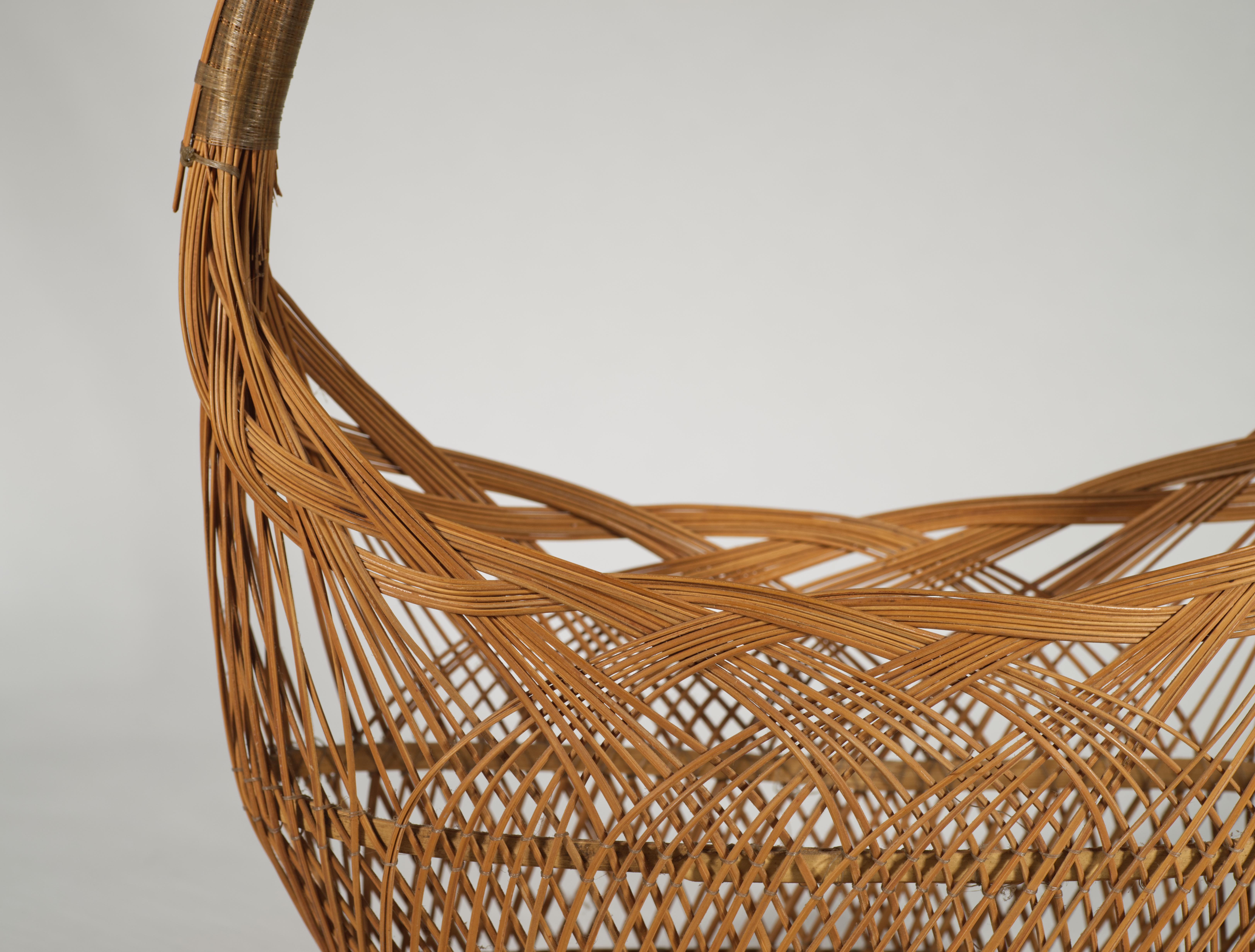Artisanat Panier Ikebana japonais, bambou, style Suruga Sensuji en vente