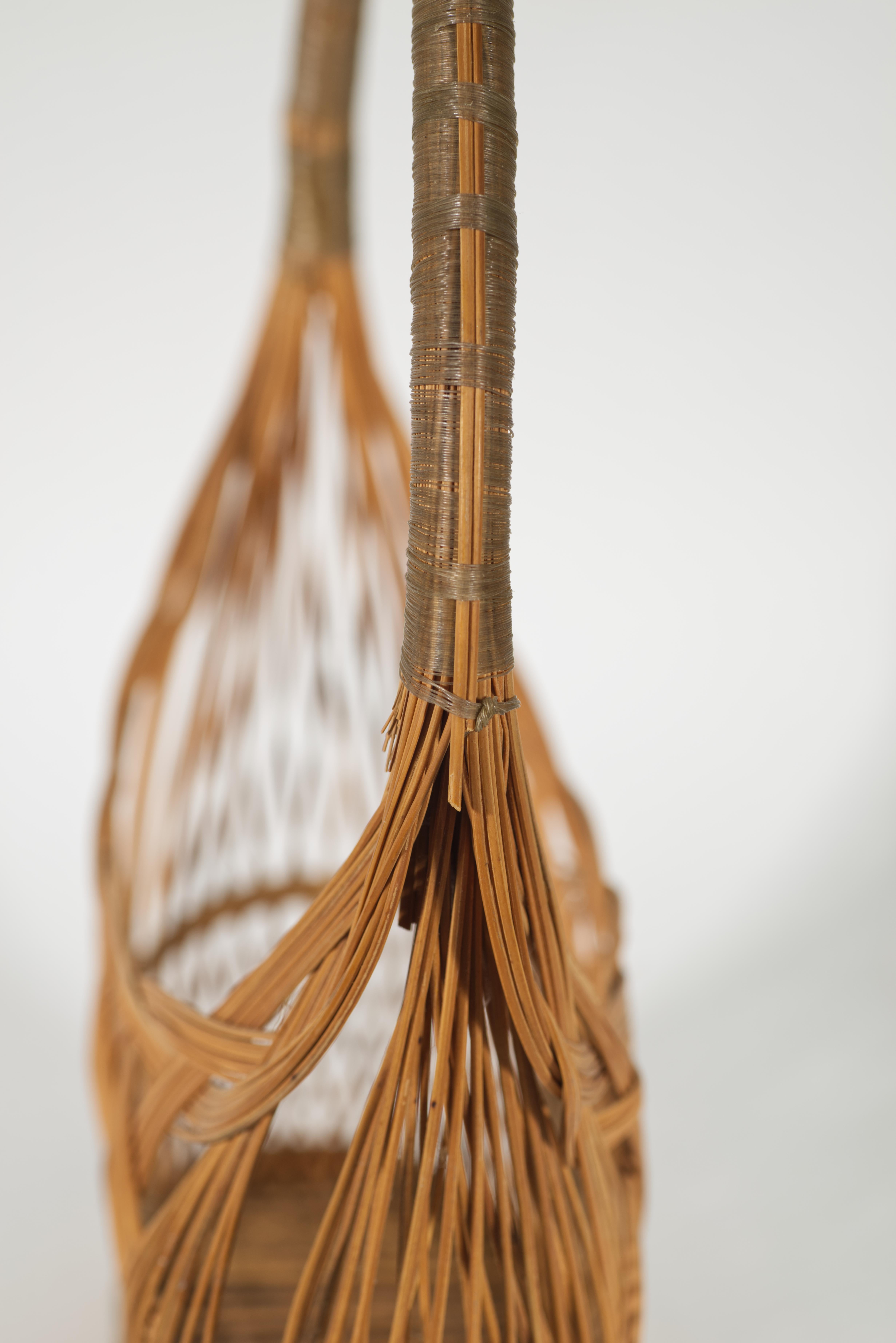 Japonais Panier Ikebana japonais, bambou, style Suruga Sensuji en vente