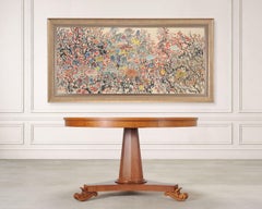 Japanese Floral and Blossom Panorama Watercolor Painting 6 Ft