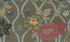 Japanese Floral Textile Pattern Print by G. A. Audsley, Paris, c. 1882
