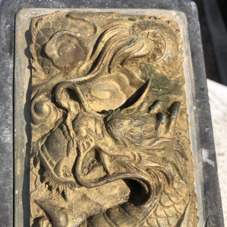 Japanese Flying Dragon Ink Stone For Sale 1