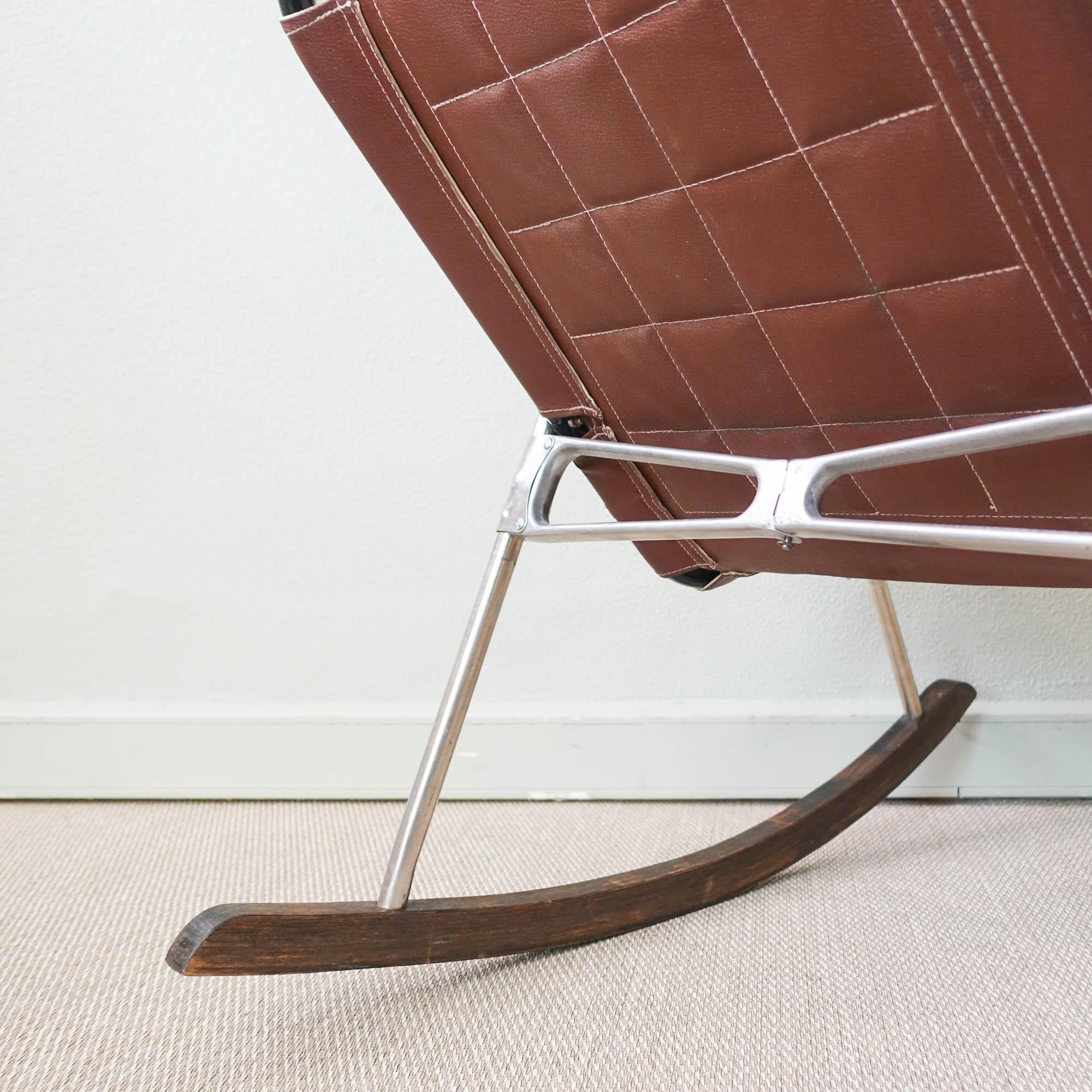 Japanese Foldable Rocking Chair by Takeshi Nii, 1950's For Sale 3