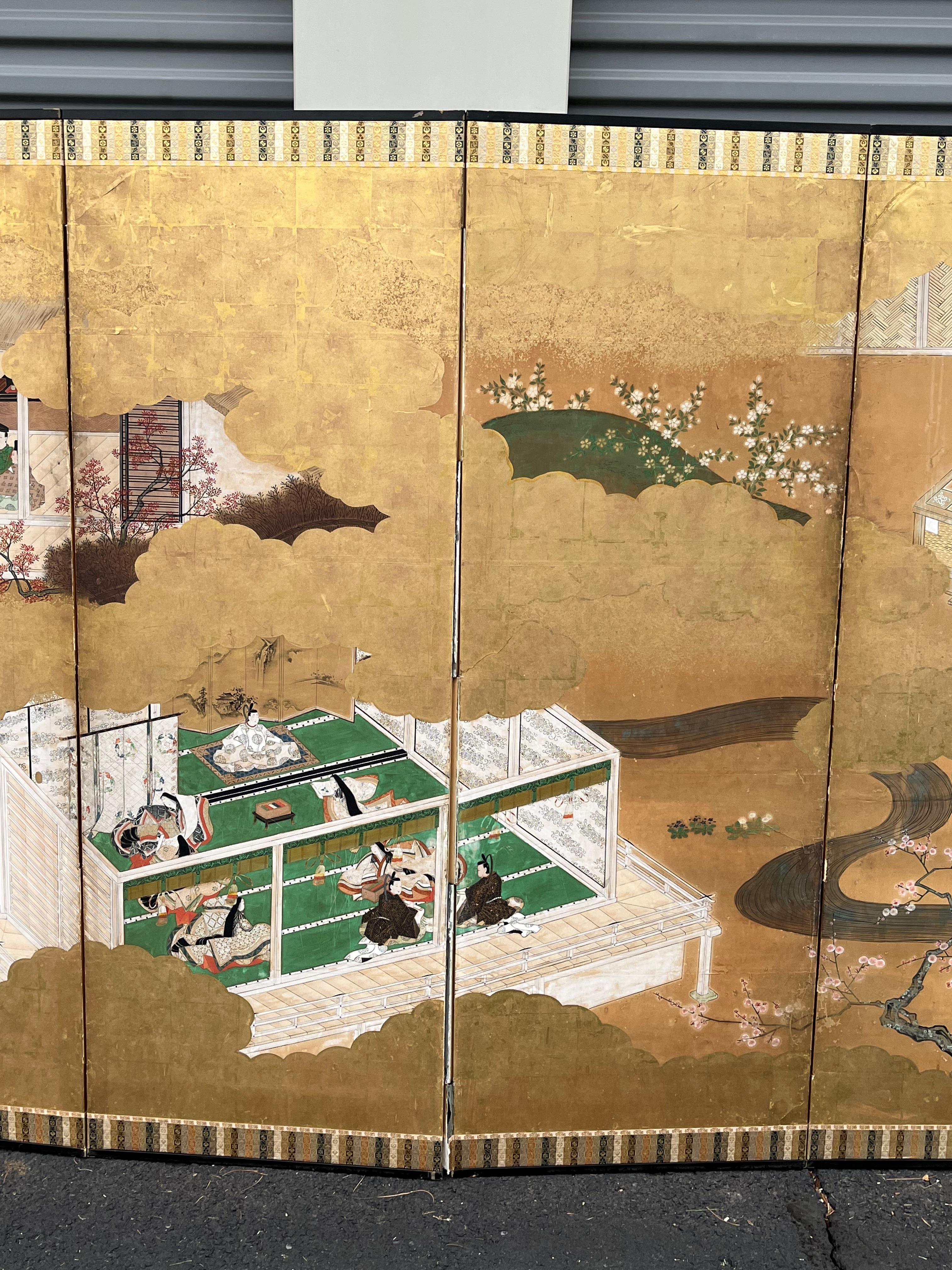 Japanese Folding Screen, 19th Century 7