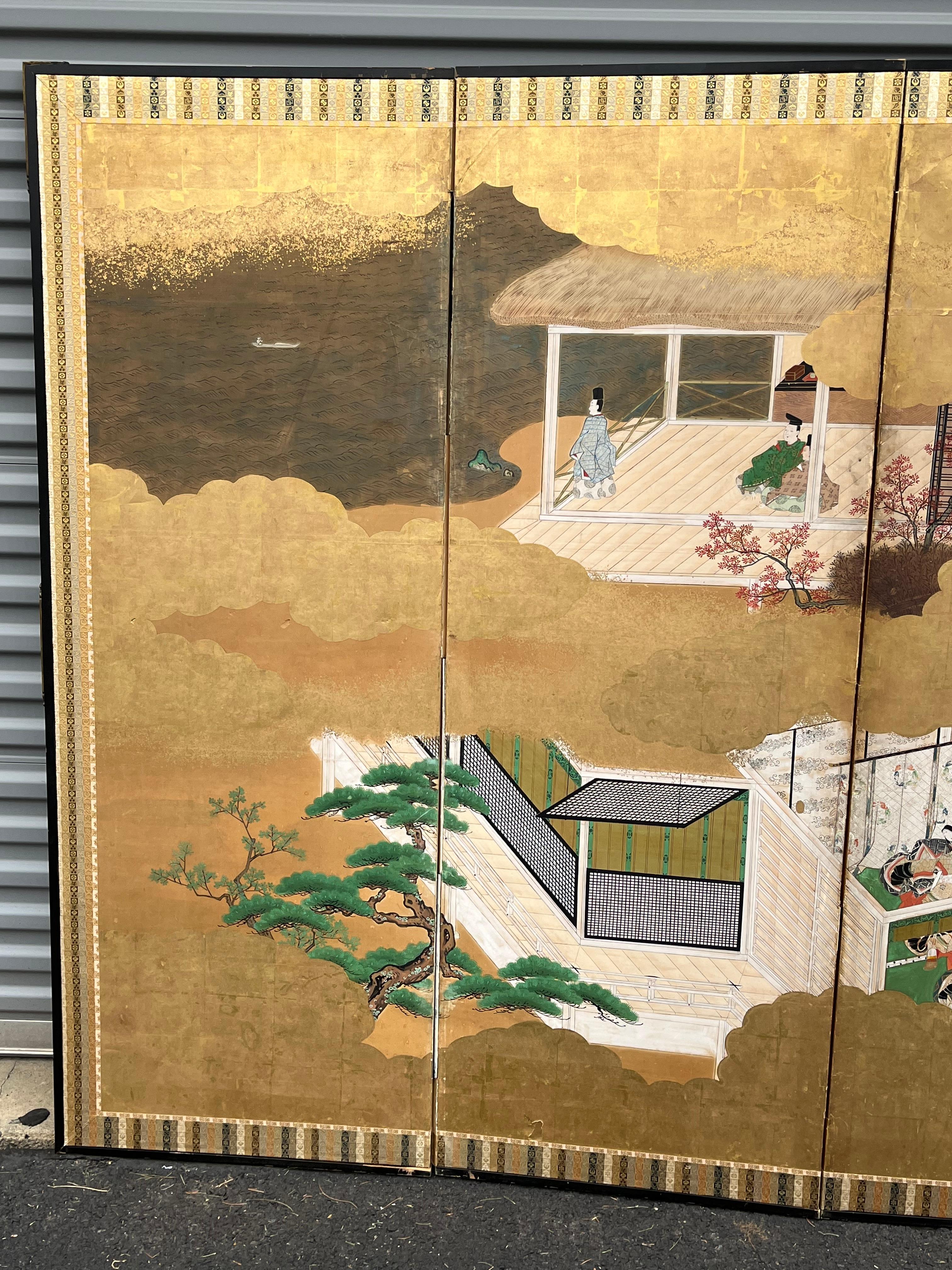 Japanese Folding Screen, 19th Century 9