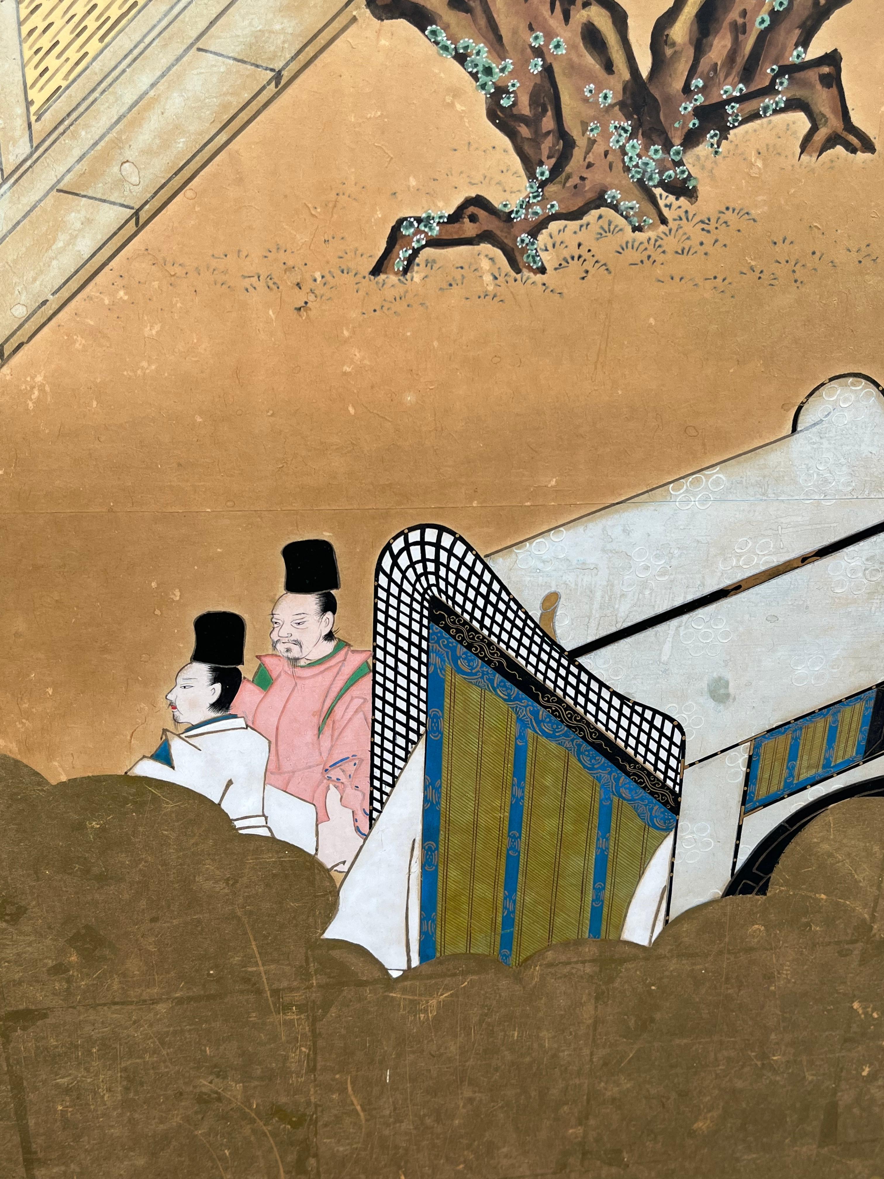 Japanese Folding Screen, 19th Century 4
