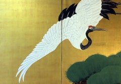 Japanese Folding Screen Gold Leaf