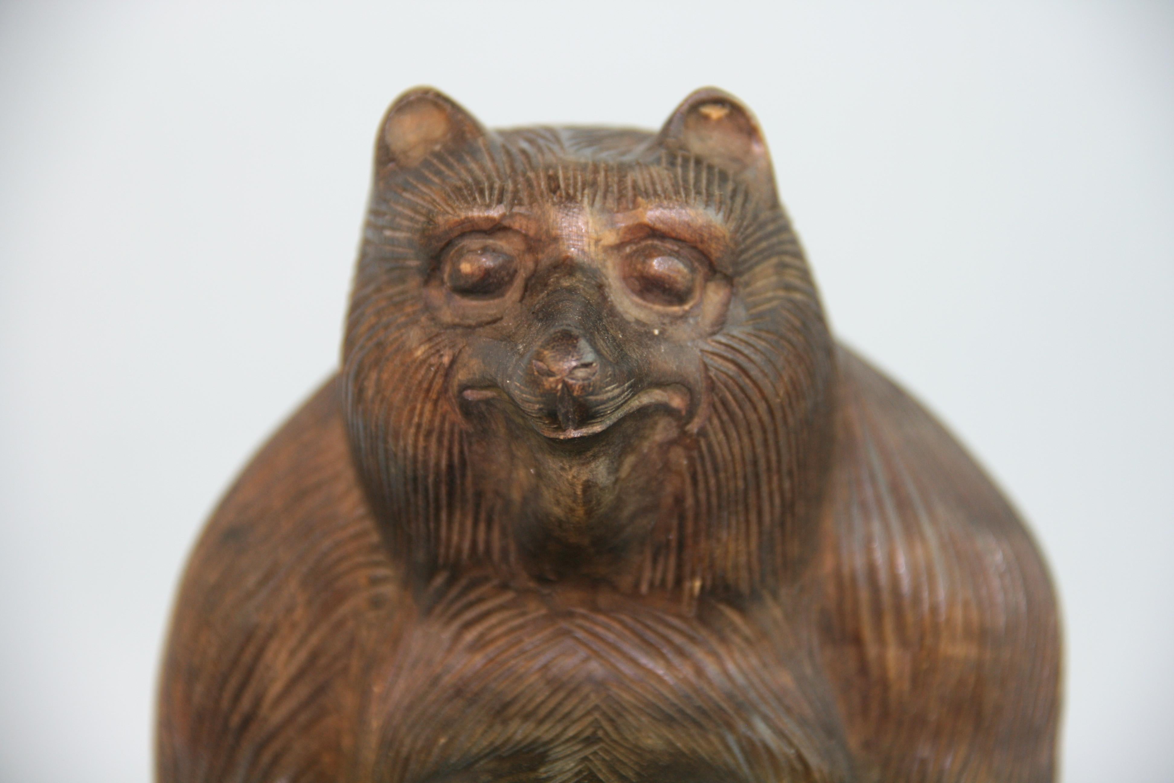 japan bear statue