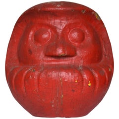 Japanese antique Pottery Daruma 1920s-1940s/folk art Figurine object
