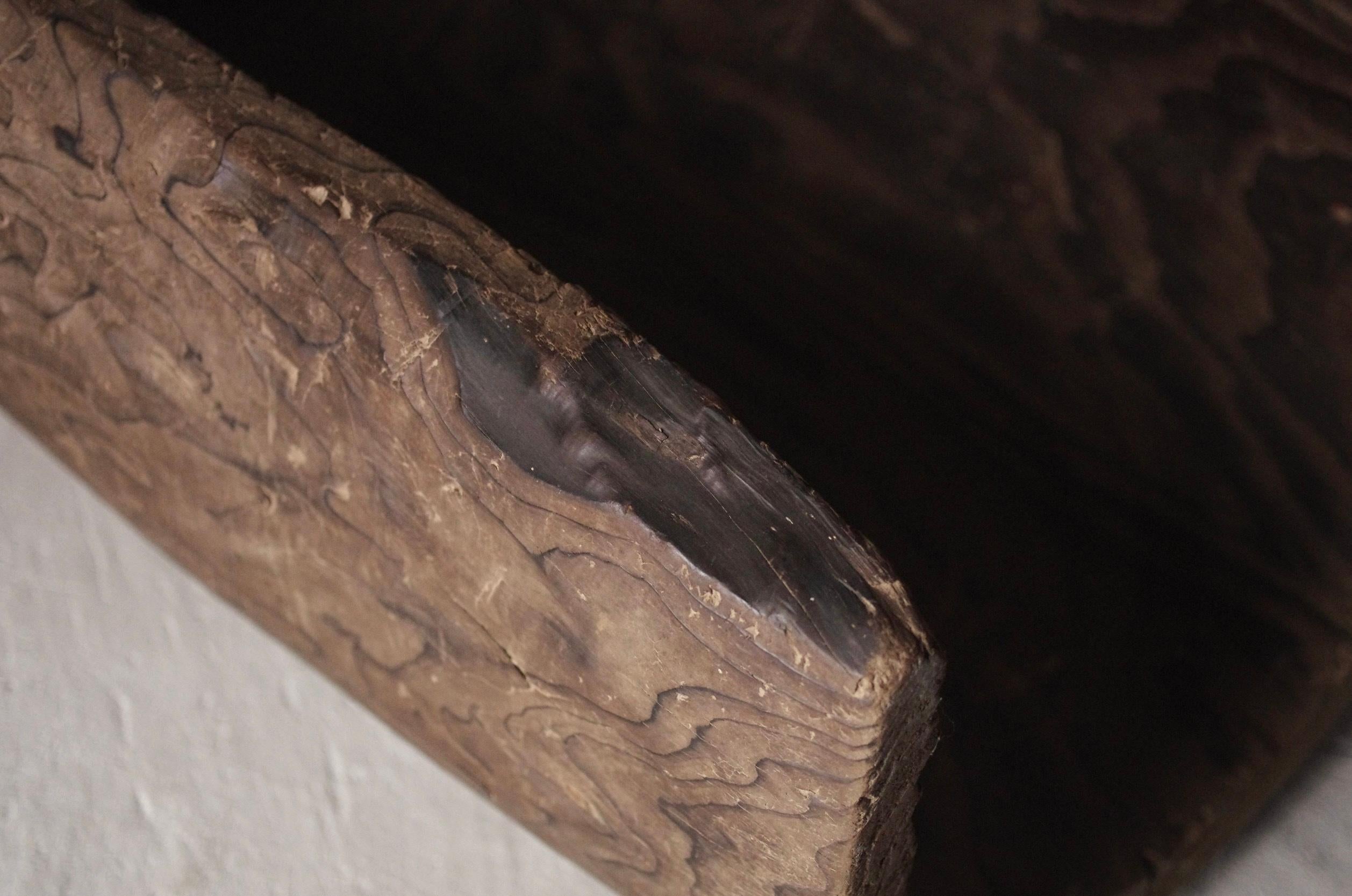 Herramientas Folclóricas Japonesas Objeto de Madera / Expositor / Wabi-Sabi Primitivo en venta 9