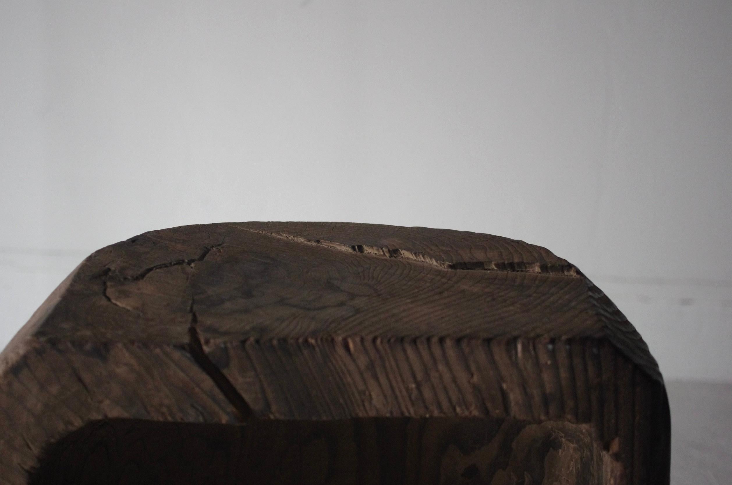 Herramientas Folclóricas Japonesas Objeto de Madera / Expositor / Wabi-Sabi Primitivo en venta 3