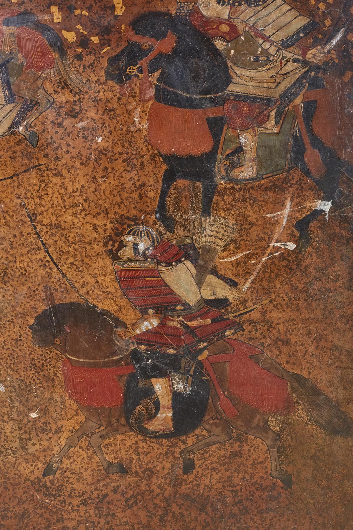 Japanese Four-Panel Edo Screen Battle of Yashima 5