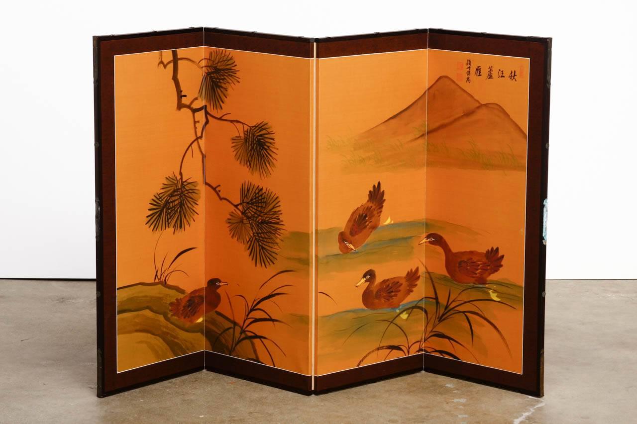 japanese 4 panel silk screen