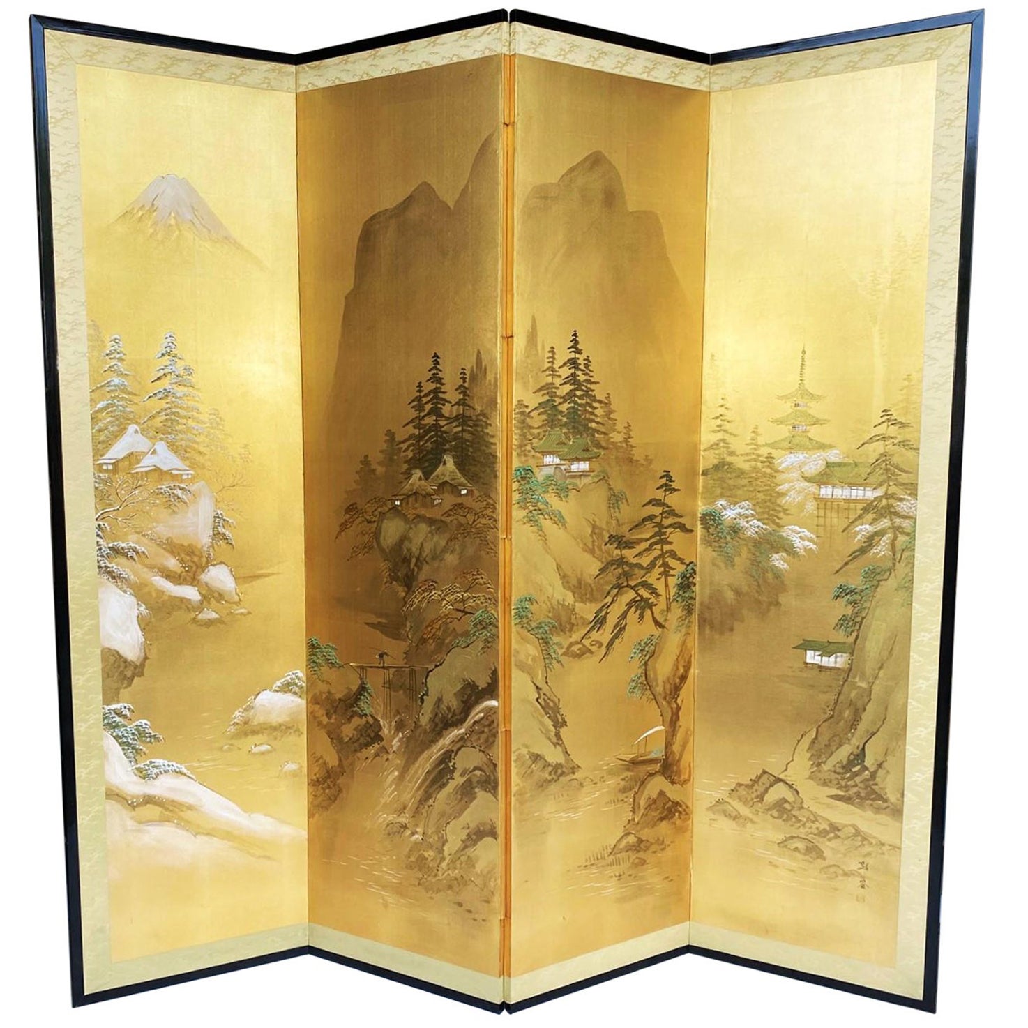 Japanese Four Panel Screen