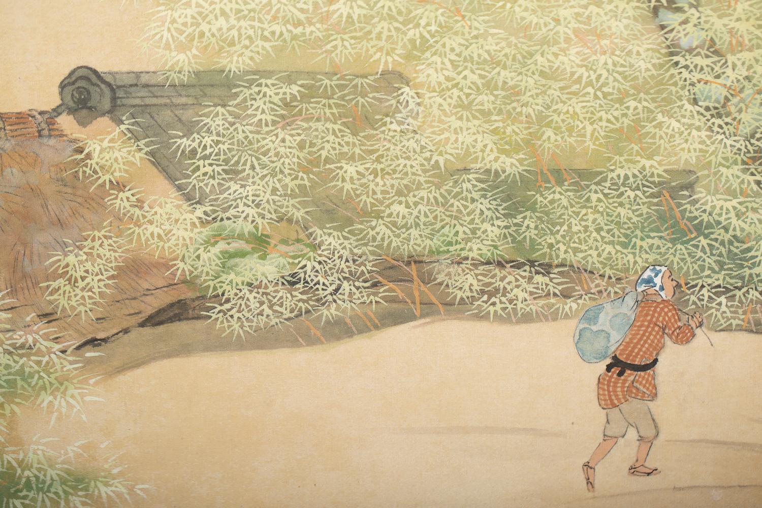 japanese screen painting