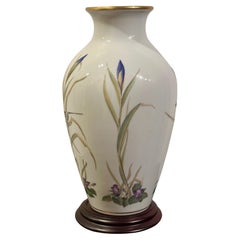 Japanese Franklin Porcelain "The Meadowland Bird" Vase by Basil Ede (1931-2016)