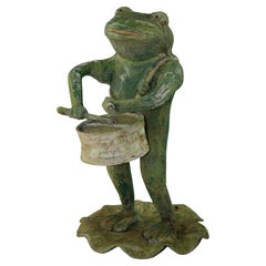 Japanese Frog Drummer Garden Ornament