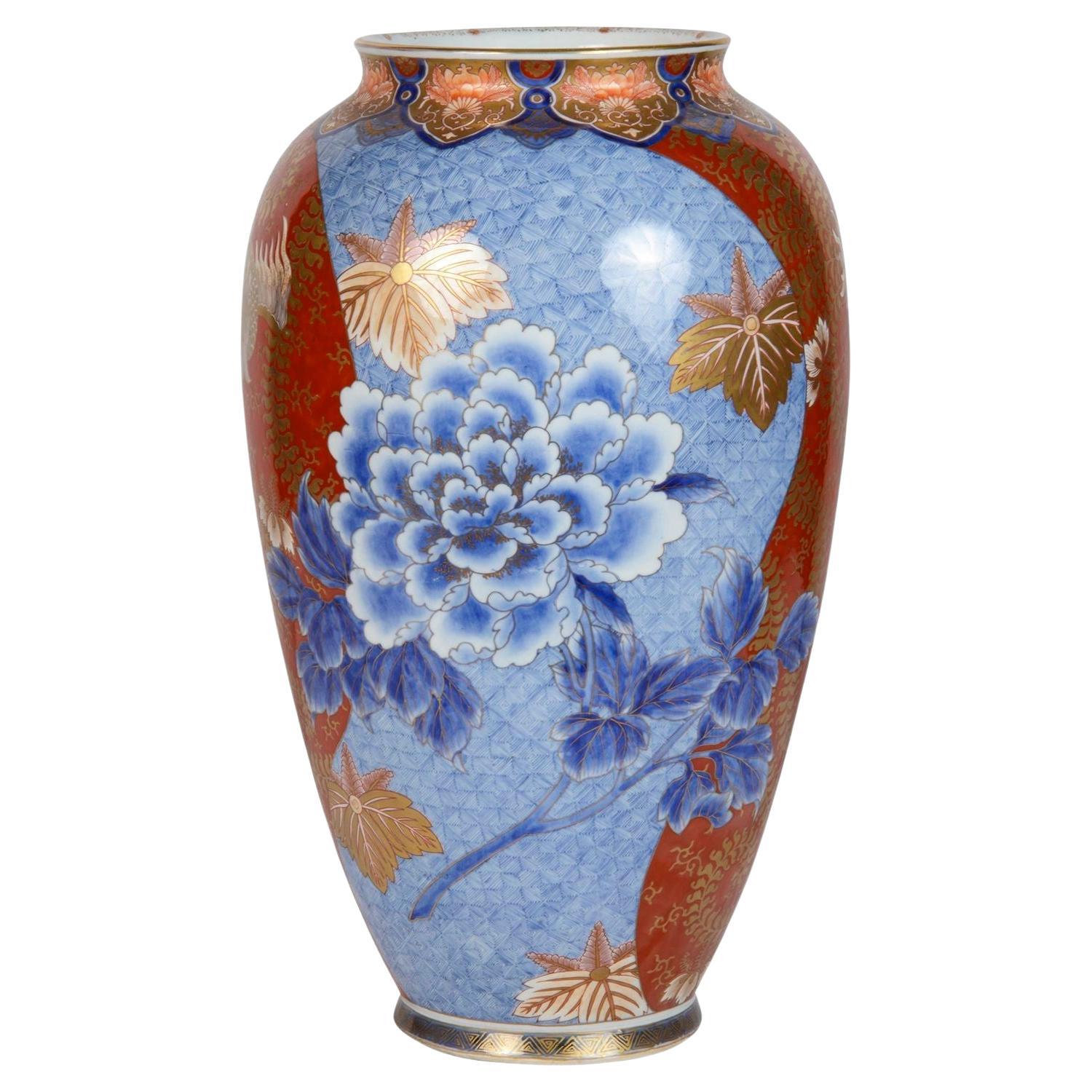 Japanese Fukagawa vase For Sale