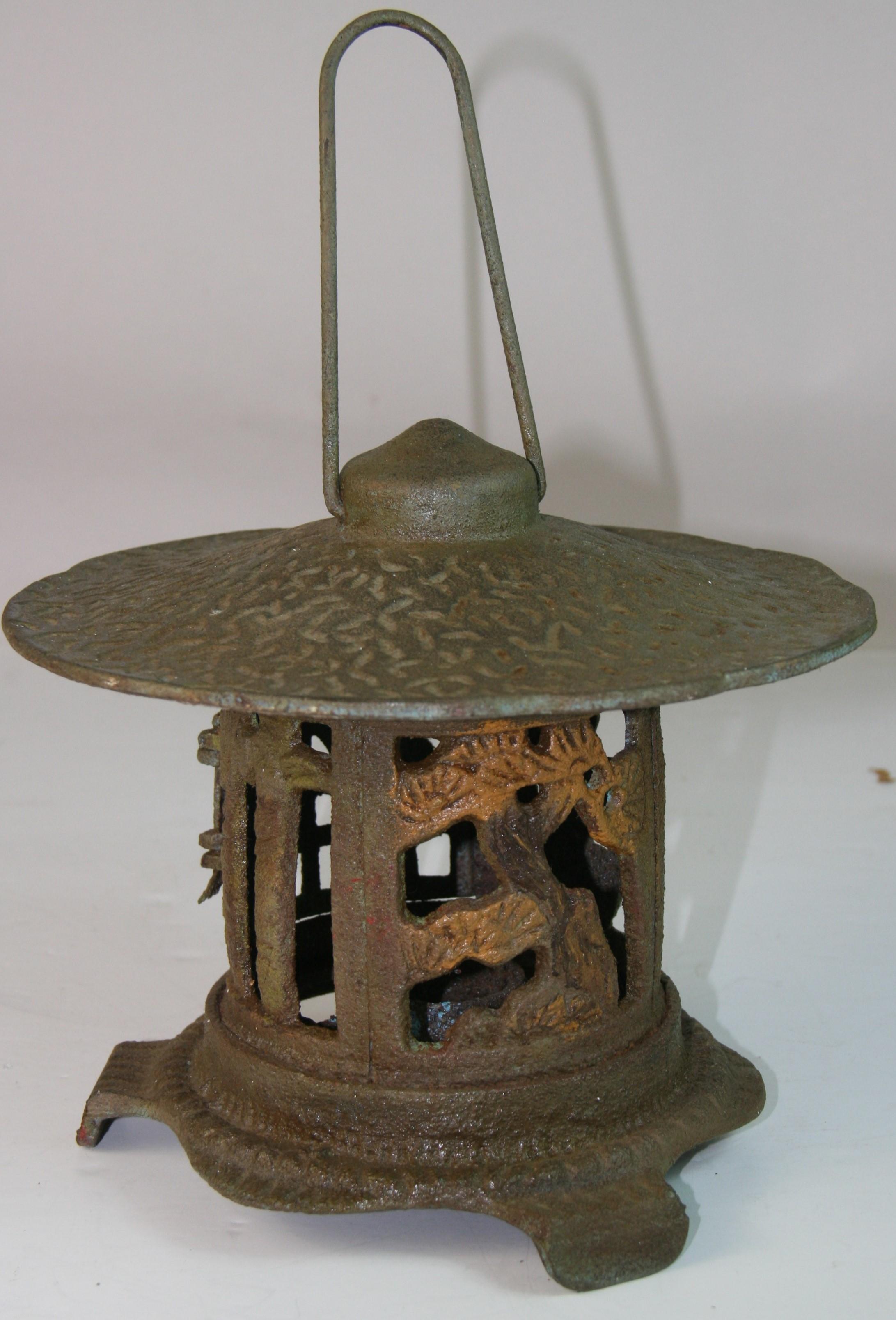 1785 Japanese garden candle lantern
Remnants of yellow painted surface

12 