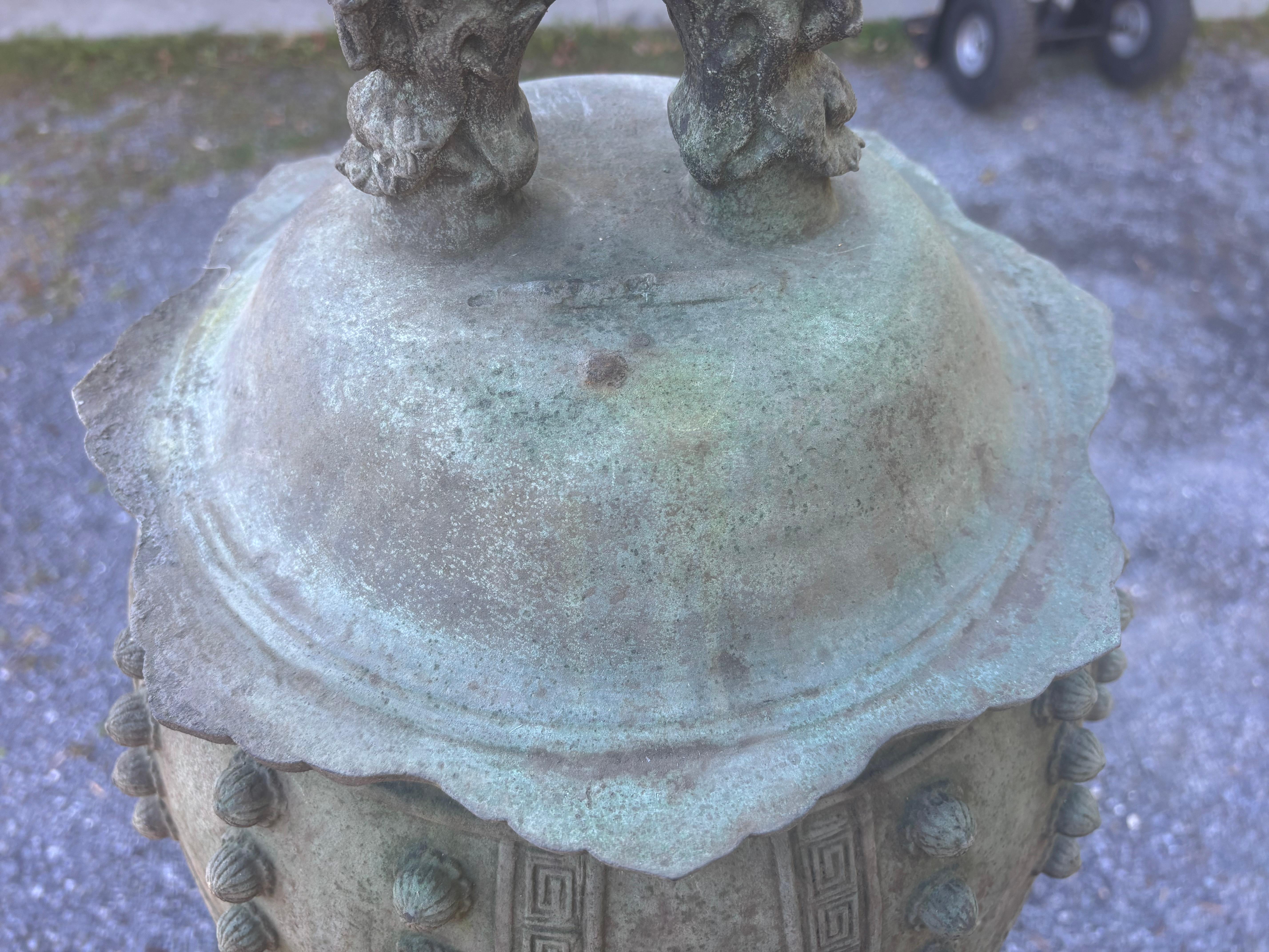 Japonais Cloche de temple japonaise géante en bronze ancien Bonsho Inscriptions anciennes spéciales, 27