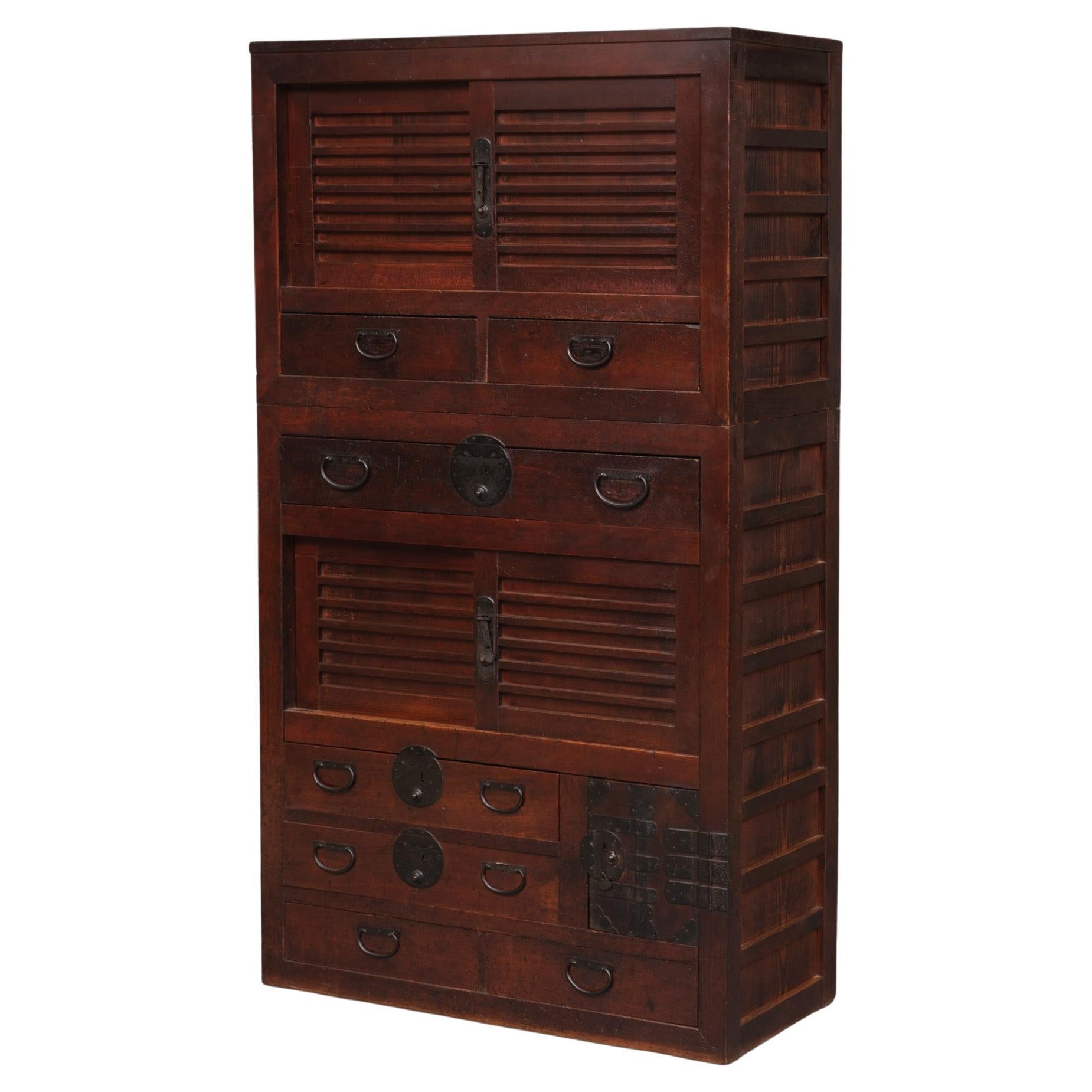 Japanese Gifu wooden chôba’dansu 帳場箪笥 (merchant's document cabinet)
