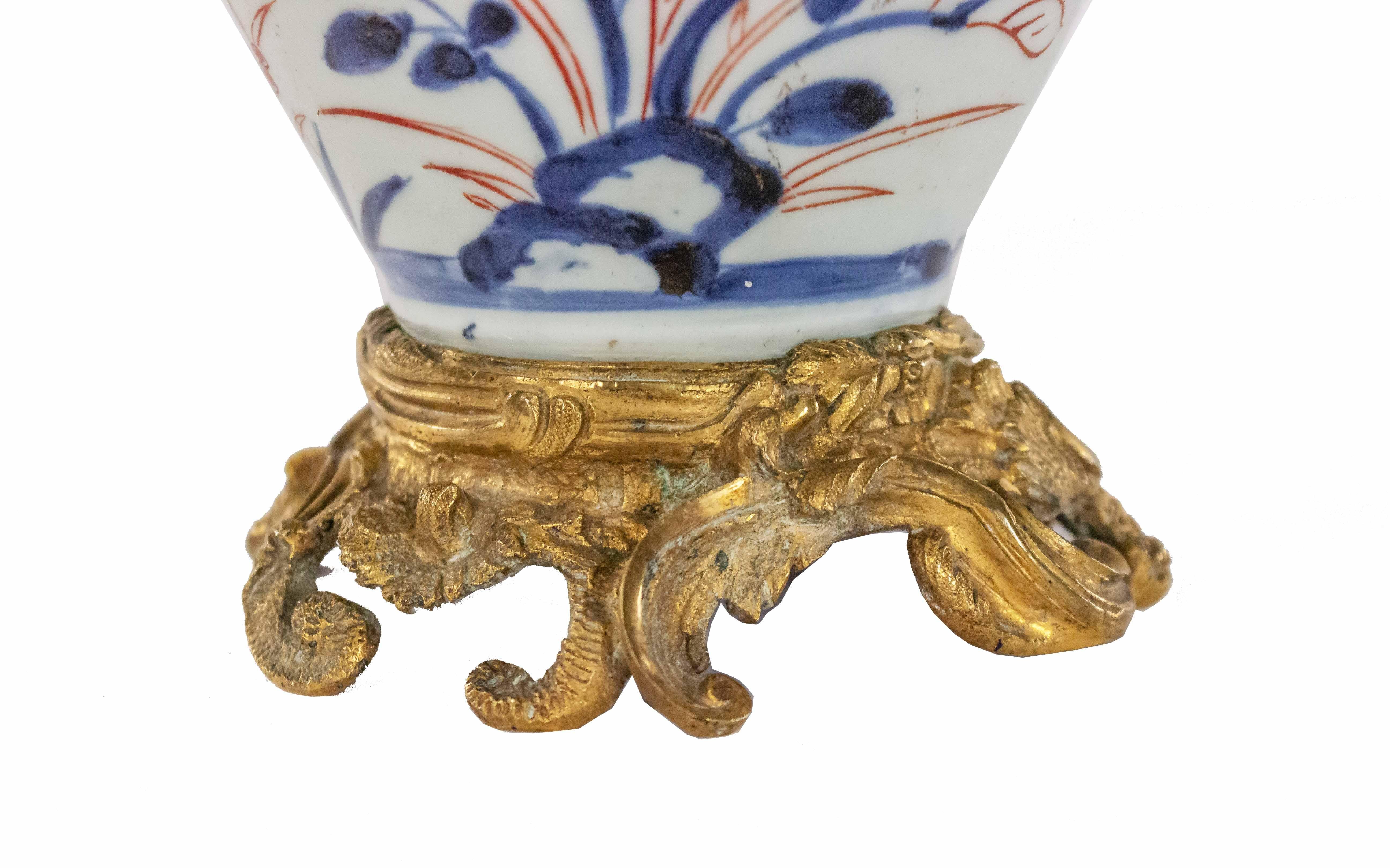 19th Century Japanese Gilt Bronze Mounted Imari Porcelain Vases