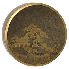 Japanese Gilt Lacquer Covered Sweet Meat Box