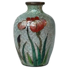 Vase à parfum japonais Ginbari en émail cloisonné, années 1920