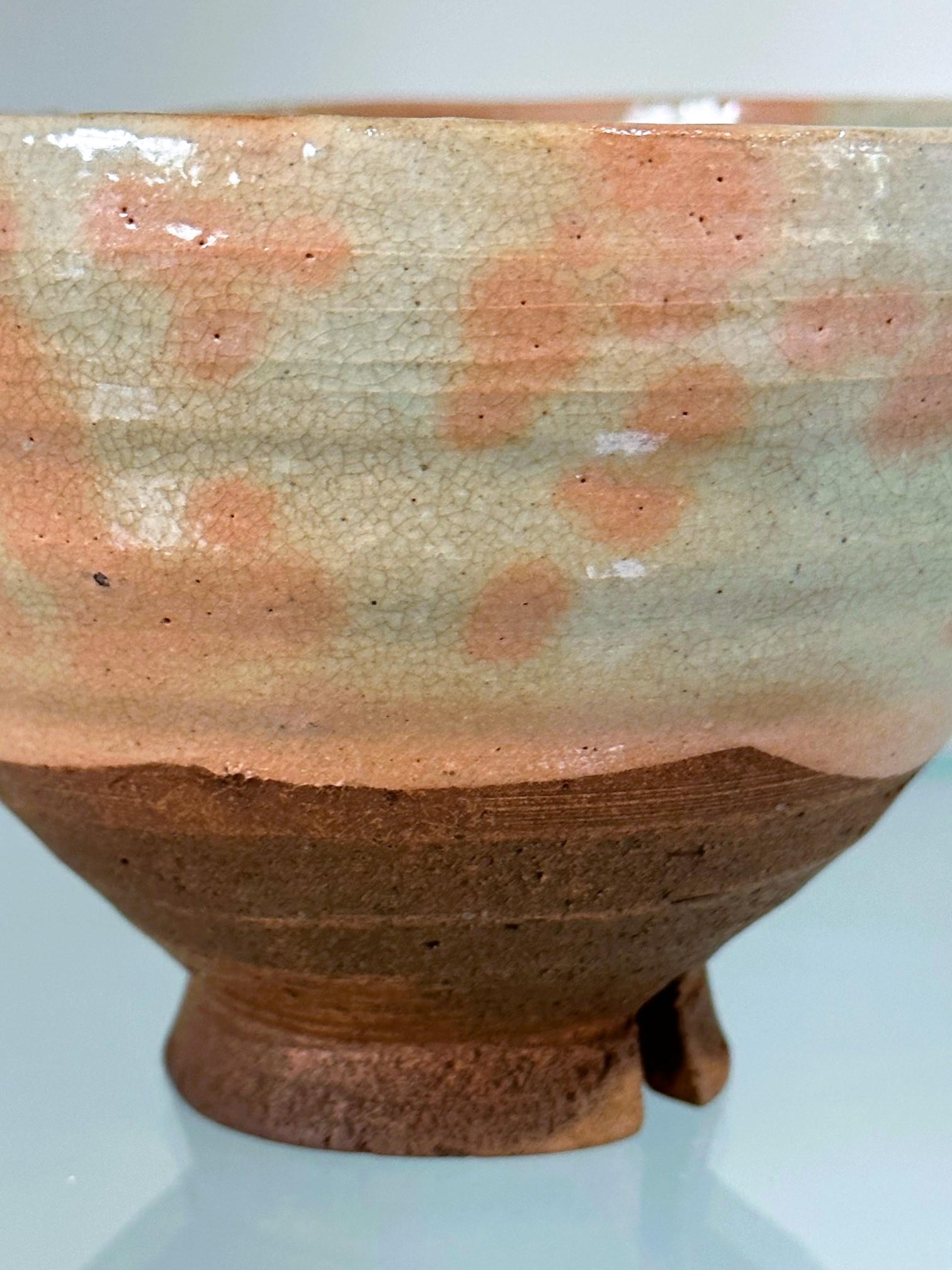 Japanese Glazed Ceramic Gohon Chawan Tea Bowl For Sale 1
