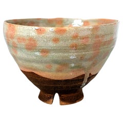 Used Japanese Glazed Ceramic Gohon Chawan Tea Bowl