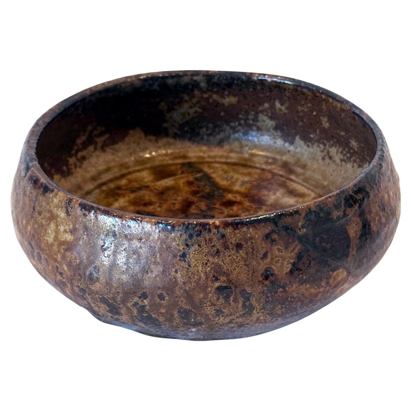 Cuenco Japonés de Gres Esmaltado de la Colección Ex-Musuem Kitaoji Rosanjin Moderno en venta