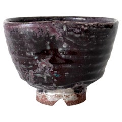 Japanese Gohon Glazed Tea Bowl Chawan Meiji Period Ex-Musuem